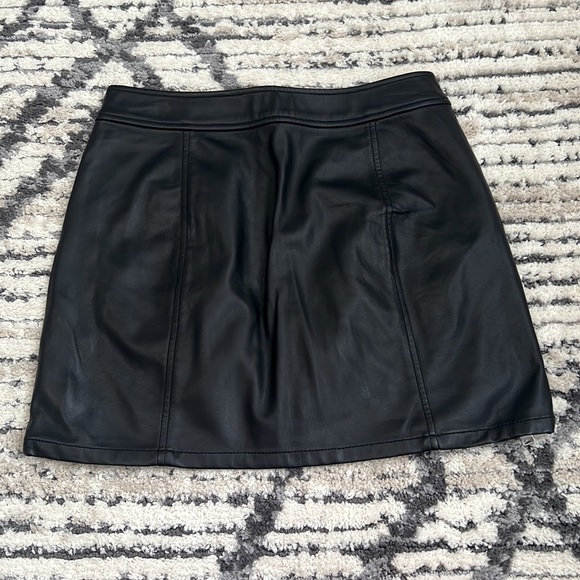 Mini Leather Skirt - Picture 2 of 3